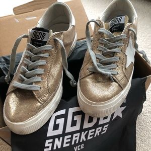 Golden Goose Gold Crack-White Star sz 37
